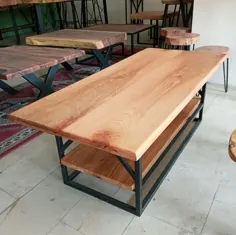 میز جلو مبلی ساخته شده از چوب راش