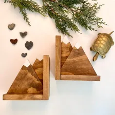 Mountain Bookends قفسه دکور اتاق کودک دکور اتاق کودک |  اتسی