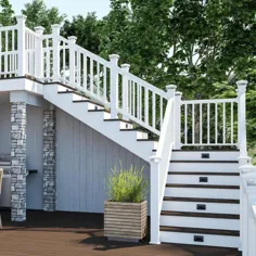 Deckorators Grab and Go White Composite Deck Stair Stair Rail with Balusters |  354351