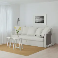 مبل تختخواب شو HOLMSUND - Orrsta سفید مایل به خاکستری - IKEA