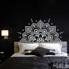 اتاق خواب مستر نیم تخته کاغذ دیواری نیمه ماندالا Boho Bohemian |  اتسی
