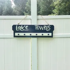 Lake Towel Rack Lake House Decor دریاچه دکوراسیون خانه صفحه اصلی |  اتسی