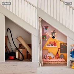 در 4 مرحله آسان یک منطقه بازی جذاب زیر پله ایجاد کنید