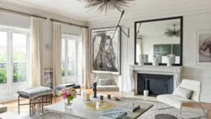آپارتمان پاریسی با مبلمان اسکاندیناوی مواد اولیه و رنگهای مدیترانه ای |  دکوهولیک
