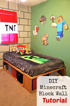 آموزش ساخت دیوارهای اتاق خواب Minecraft DIY!