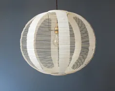 سایه لامپ اسکاشی 45 سانتی متر ، سفید