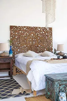 تختخواب تختخواب شده با اندازه شاه بالیایی تابلوهای چوبی احیا شده آثار هنری دست ساز نقاشی شده در چیانگ مای تایلند 72x72 اینچ