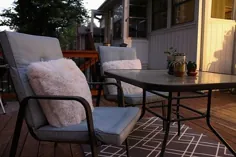 آموزش طراحی کوسن DIY - صندلی های فضای باز خود را با بودجه به روز کنید!