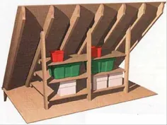 نحوه ساخت قفسه در اتاق زیر شیروانی خانه خود