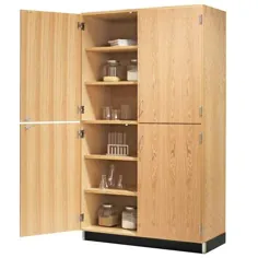 کابینت های ذخیره سازی علمی در سطح تقسیم شده توسط صنایع چوبی متنوع