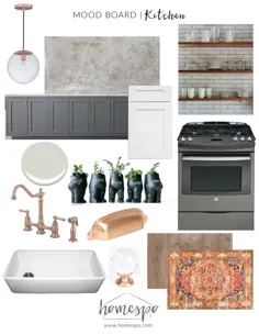 صفحه خلق و خوی آشپزخانه خاکستری سفید و مسی - S T U D I O |  G A S P O