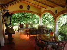 تراس به سبک Hacienda - مکانی عالی برای لذت بردن از فضای باز