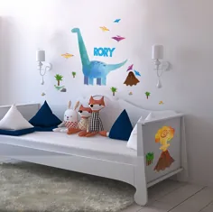 برچسب دیواری شخصی دایناسور برای اتاق بچه ها