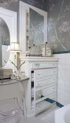 کابینت آینه ای - سنتی - حمام - داخلی Charlotte Comer