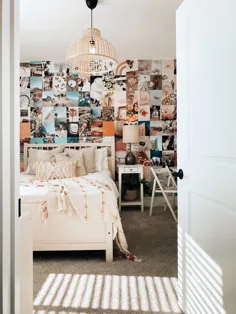 دیوار کلاژ DIY + آرایش اتاق خواب / XO ، MaCenna