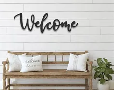 Patriotic Welcome Porch Decor Leaner Sign Shooting Stars and Stripes 4 جولای
