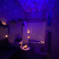 ایده های آرامش بخش حمام |  پروژکتور Galaxy Starry Galaxy برای ایجاد شور و هیجان در حمام!