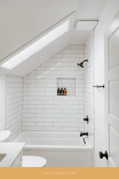 حمام طبقه بالا نشان می دهد: حمام دیواری شیب دار - آندی خوش شانس