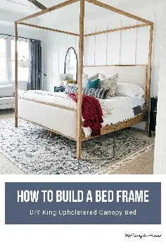 نحوه ساخت یک تخت خواب تاج دار تاج دار