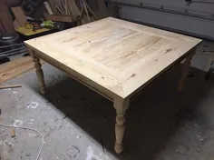 نحوه ساخت یک میز خانه مزرعه DIY