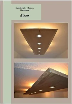 چوب جامد طرح چراغ سقفی LED |  اتسی