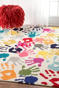 فرش منطقه کودکان و نوجوانان اثر چاپ دستی Pinkie - nuLOOM - Walmart.com