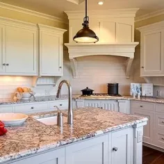 میزهای آشپزخانه گرانیت خامه ای Polar - سنتی - آشپزخانه - Duron Shell White - ساخت و ساز Farinelli