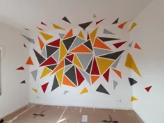 ایده نقاشی دیواری هندسی - Howto realizza una decorazione murale!