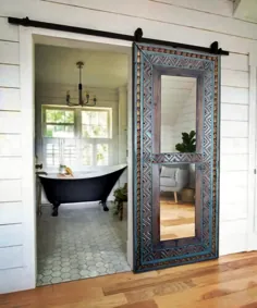 آینه درب انبار ، دو یا تک کشویی حک شده از چوب جامد عتیقه چوبی آینه چوبی قاب ، اتاق خواب ، حمام ، درهای اتاق نشیمن