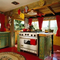 ایده های طبقه رنگ شده برای آشپزخانه
