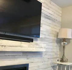 تخته های دیوار چوبی احیا شده را سفید کنید -
