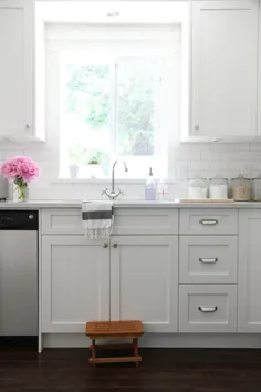 کابینت آشپزخانه نقاشی شده - سنتی - آشپزخانه - بنجامین مور ابر سفید - خانه ما