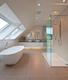 54 ایده منحصر به فرد برای طراحی اتاق زیر شیروانی برای حمام شخصی شما ~ Matchness.com