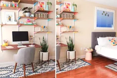 این 27 روش را برای ایجاد یک دفتر کار خانگی کوچک کاملاً شیک امتحان کنید