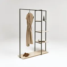 قفسه های خرده فروشی لباس با قفسه SR-07 |  دکور بوتیک |  نمایش مد |  رنگ های موجود