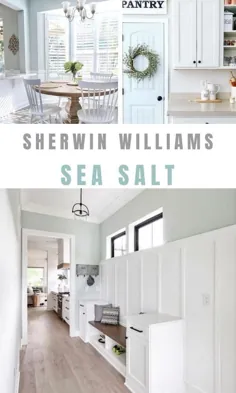 SHERWIN WILLAIMS SEA SALT: بهترین مکانها برای استفاده از این رنگ رنگ