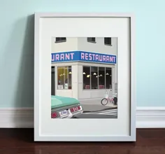 کافه مونک / رستوران تام Art Print TV sitcom |  اتسی