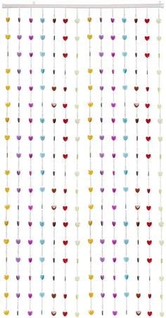 THY COLLECTIBLES صفحه اصلی صفحه نمایش درب پرده آجری اکریلیک زیبا - قلب های رنگین کمان اکریلیک