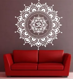 الگوی ماندالا Big Wall Decal Vinyl Art Sticker Yoga Lotus Meditation.  حمل رایگان