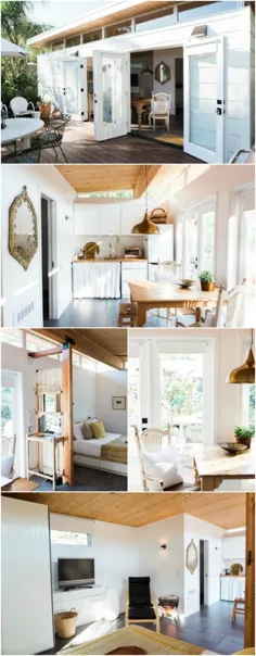 خانه ای زیبا و کوچک 364 فوت مربع در کالیفرنیا که برای مهمان خانه رویایی ساخته شده است