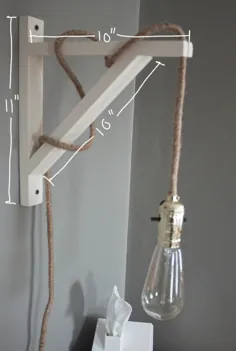لامپ دیواری DIY (زیر 40 دلار!)