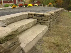 نحوه ساخت دیوار نگهدارنده سنگی پشته ای خشک