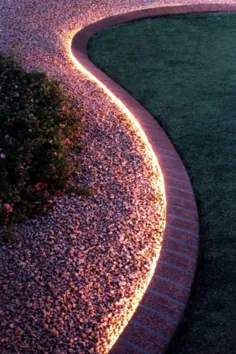برای صف آرایی باغ خود از روشنایی طناب استفاده کنید.
