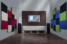 تابلوهای پارچه ای صوتی سیستم جذب صدا دکوراسیون منزل |  اتسی