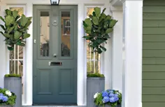 بهترین رنگ درب جلو برای یک خانه سبز |  ایده های طراحی