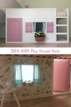 بیا خونه بازی کنیم!  یک تخت تختخواب سفری که به خانه بازی تبدیل شده است - IKEA Hackers