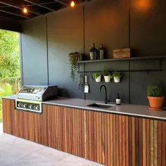 آشپزخانه در فضای باز می تواند به عنوان یک مورد عالی در خانه شما باشد.