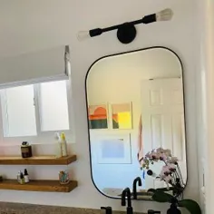 آینه دیواری طاق نقره ای Edge + نظرات |  جعبه و بشکه