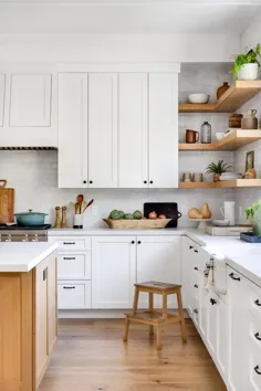 کاشی آشپزخانه لعابدار خاکستری روشن - انتقالی - آشپزخانه