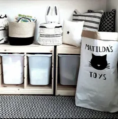 گونی / کیف اسباب بازی گربه شخصی Scandi Decor Home |  اتسی